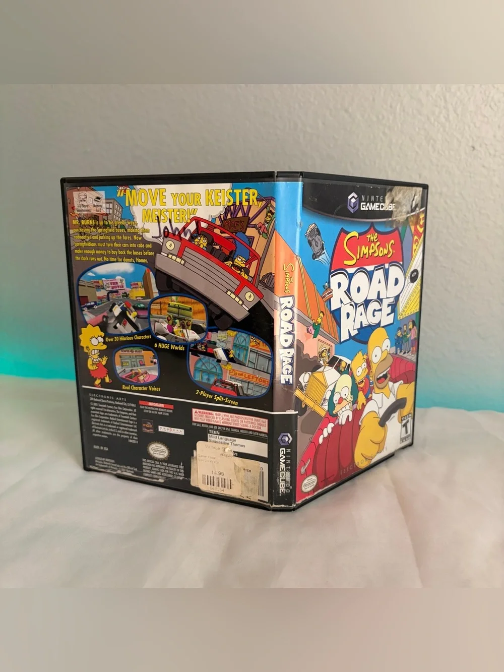 Nintendo Gamecube Simpsons Road Rage - No Manual 2001 Tested & Works Videogame